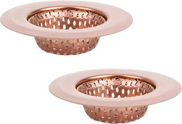 2Pcs Bathtub Drain Strainer,2.8 Inch Stainless Steel Shower Drain, Rose ... - £23.03 GBP