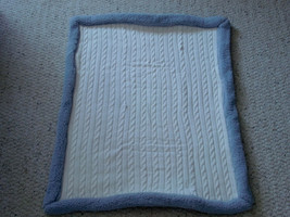 CIRCO SPECIAL LIMITED EDITION BABY BLANKET CREAM IVORY SWEATER CABLE KNI... - $47.51