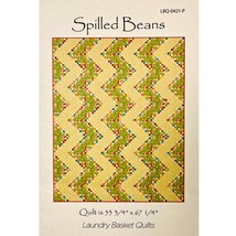 Spilled Beans Quilt PATTERN LBQ0421P by Laundry Basket Quilts Four Patch... - $9.99