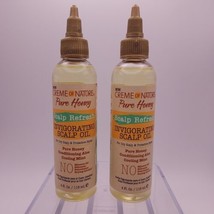 LOT OF 2 Creme of Nature Pure Honey Scalp Refresh Invigorating Scalp Oil 4oz ea - £10.86 GBP