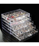 Earring Storage Box Organizer, Acrylic Jewelry Storage Box Holder 5, Clear - $32.93