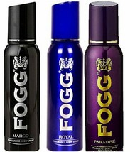 Fogg Fresh body Spray For Men combo Pack of 3 Marco Royal &amp; Paradise - $30.24