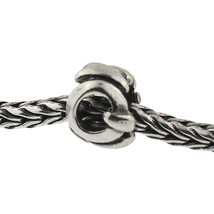 Authentic Trollbeads Sterling Silver 11144Q Letter Bead Q, Silver - £10.06 GBP