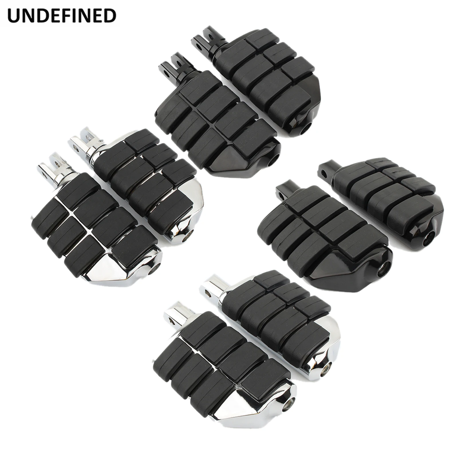 Motorcycle Foot Pegs Wide Footrests Pedals Black For Harley Softail 2018... - $67.73+