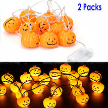 Halloween Pumpkin String Lights LED Lantern Lamp Outdoor Party Home Decoration - £30.36 GBP