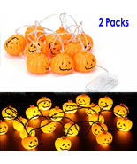 Halloween Pumpkin String Lights LED Lantern Lamp Outdoor Party Home Deco... - £29.87 GBP