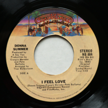 Donna Summer *I Feel Love / Can&#39;t We Just Sit Down 45 rpm Vinyl 7&quot; Single NB 884 - £22.41 GBP