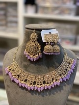 Indian Kundan Gold Plated Traditional All Color Available Last Left Jewelry Setc - £39.70 GBP