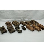 Lot Of (12) WWII German And American Vehicles Metal Miniatures - $1,034.73 MXN