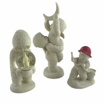 Dept 56 Snowbabies A Wish For Snow, Fireman Rescue, Reach The Moon Lot Of 3 - £25.55 GBP