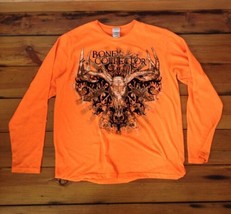 Paramount Outdoors Hunting Bone Collector Blaze Orange Long Sleeve Shirt... - £23.94 GBP