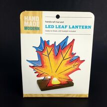 LED Leaf Lantern Handicraft Harvest Fall 7" Ready to Finish / Decorate New - $12.99
