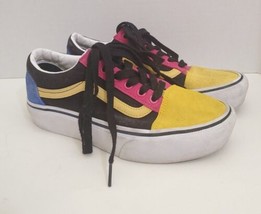 Vans Off The Wall Multicolor Colorblock Low Top Skater Sneakers Mens 5.5 / Wmn 7 - £27.68 GBP