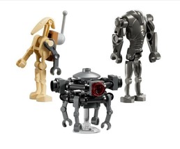 NEW Star Wars Lego Battle Droid Super, Battle Droid &amp; Probe Droid Minifi... - $13.46