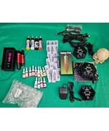 3 - Wormhole Tattoo Pen Guns + Power Supply Pedal Cartridge Needles Inks... - €50,94 EUR