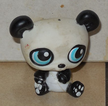 Hasbro LITTLEST PET SHOP LPS #90 Panda Bear white and black with Blue eyes - $14.43