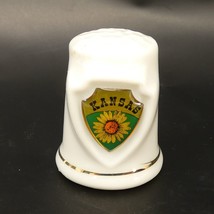 Vintage Lipco Thimble Collectible Trinket Souvenir KANSAS HKJ#X - $5.00