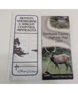 Minnesota MN Map Sherburne Benton Wright County Highway Map 2003 Lot - $24.74