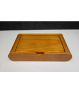 Wooden Playing Card Storage Box Case for Poker and Bridge Two Card Decks... - $12.99