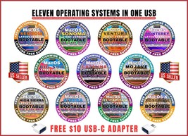 Mac Os Repair Service Bootable Usb Drive Now Eleven Operating Systems Ships Fast - £25.44 GBP