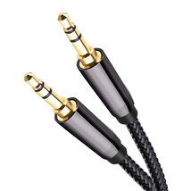 1m Nylon Braided Aux 3.5mm Male to Male Cable Audio Adapter Cord for Hea... - $7.43
