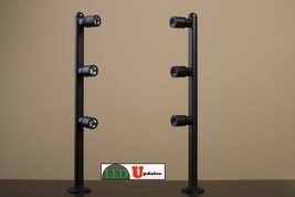 2x Retail display jewelry showcase LED pole light black FY-53 UL power supply - £71.65 GBP