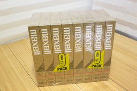 8 Pack Blank Maxell HGX-Gold T-120 Premium High grade 6 Hour VHS tapes - $28.04
