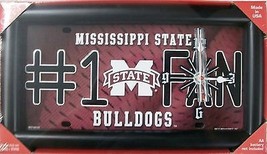 Mississippi State Bulldogs #1 Fan License Plate Clock - $9.99