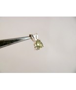 Tiny Teardrop point 26 ct Demantoid Garnet Pendant in Sterling Silver RK... - £23.70 GBP