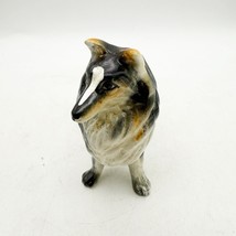 Vintage Porcelain Collie Dog Figurine Chipped Ear - $279.29 MXN