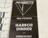 Vintage Matchbook Cover  Harbor Dinner  restaurant Seward, AK  gmg  Unst... - $12.38