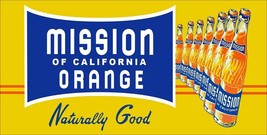Mission Orange Soda Metal Advertising Sign - £54.33 GBP