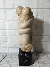 Alva Museum Replica Lovers Sculpture, Kissing couple on marble base - £74.72 GBP