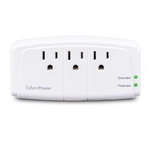 CyberPower CSB600WS Surge Protector, 900J/125V, 6 Swivel Outlets, Wall Tap, Whit - £19.05 GBP