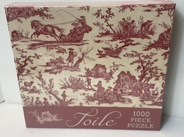 TOILE PUZZLE By Smith Gibbs NEW SEALED 1000 Pieces Red Toile - $18.69