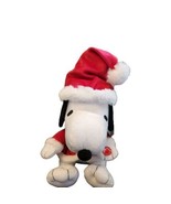 Christmas Animated Musical Santa Snoopy 14&quot; Plush - $34.99