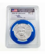 2022 P$100 Platinum Statue of Liberty FDOI Mint Engraver Series PCGS MS70 - $39,895.05 MXN