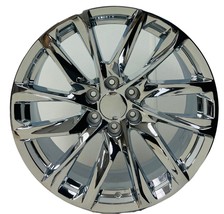 22&quot; Chrome Angled 12 Spoke Wheels For GMC Sierra Yukon Denali 2000-2024 - £1,151.39 GBP