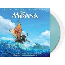 Disney Moana Soundtrack Vinyl New! Limited Blue + Clear Lp! Lin Manuel Miranda - £33.33 GBP