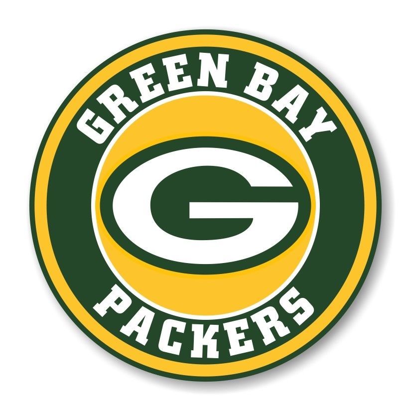 Green Bay Packers Round  Decal / Sticker Die cut - $2.96+
