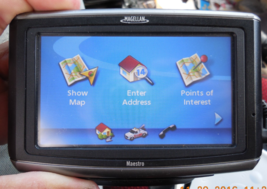 Magellan Maestro 4040 GPS Navigation Unit with charger &amp; window mount Bu... - $29.65