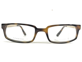 Jhane Barnes Eyeglasses Frames Slope TO Shiny Gold Brown Tortoise 54-20-145 - £44.15 GBP