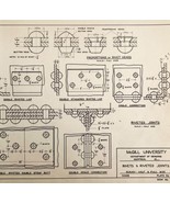 McGill University Rivets Joints 1965 Mechanical Drawing Print Engineerin... - $40.99 CAD