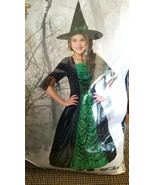 Gothic Witch Costume Girls Size Medium 8-10 - £23.97 GBP