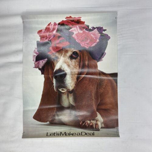 Primary image for Vintage 1970's Let's Make A Deal Basset Hound Hat Poster XEROX Education #6001