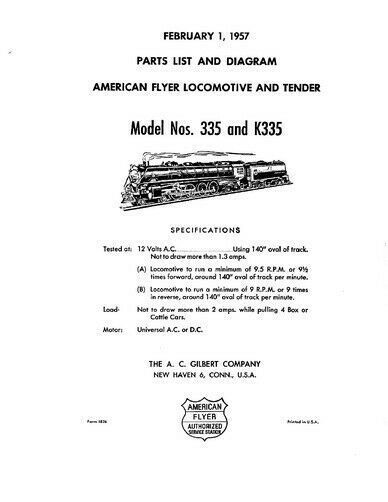 Complete Service Manual For American Flyer Trains By K-line