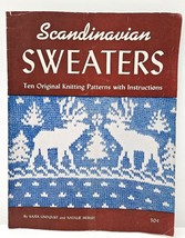 Vtg 1946 Scandinavian Sweaters Knitting Pattern Booklet Lindqvist &amp; Hebert - £17.58 GBP