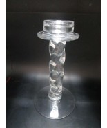 Glass Braided Column Candle Holder 9&quot; - $34.75 CAD