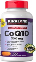 Kirkland Signature CoQ10 300mg 100 Softgels - £33.66 GBP