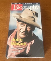 Biography: John Wayne - American Legend (VHS Tape, 1998) Sealed A&amp;E - £7.39 GBP